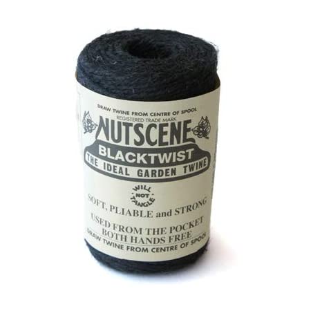 nutscene ナッツシーン 麻ひも・麻紐 スプール クラフト ブラック（黒） 160g 約100m