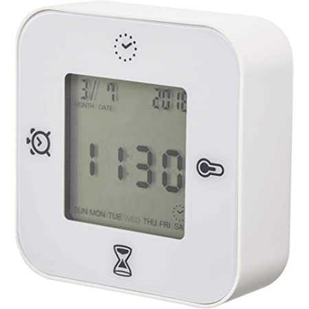 IKEA(イケア) KLOCKIS 時計 温度計 アラーム タイマー ホワイト