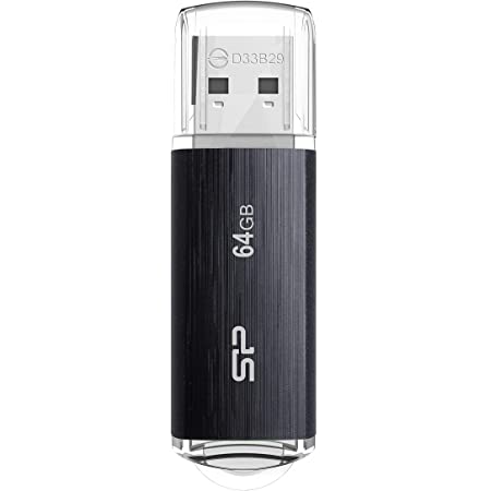 Transcend USBメモリ 64GB USB3.1 & USB 3.0 スライド式 ブラック TS64GJF790K