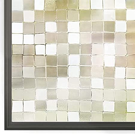 CottonColors 3D窓用フィルム 目隠しシート 何度でも貼り直せる 窓ガラスフィルム 遮熱 紫外線カット のりなし プライバシーガラスフィルム DIY 90x200cm [石道011]