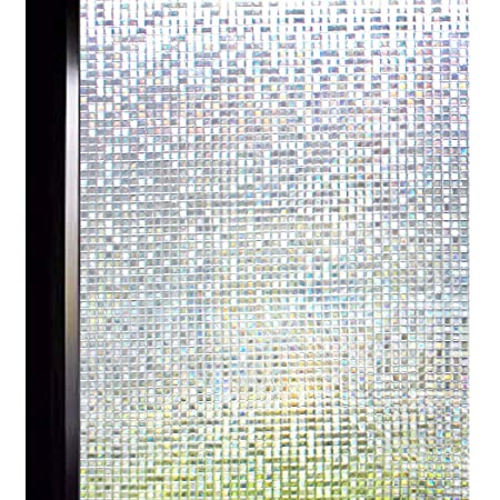 CottonColors 3D窓用フィルム 目隠しシート 何度でも貼り直せる 窓ガラスフィルム 遮熱 紫外線カット のりなし 90x200cm プライバシーガラスフィルム DIY [夢の間021]