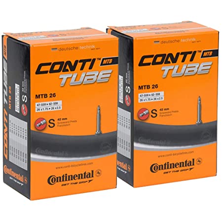 ２本セット コンチネンタル(Continental)　チューブ　MTB 26　26×1.75-2.5（米式40mm）