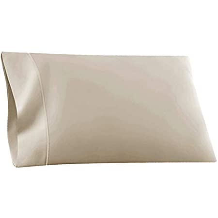 R.T. Home – エジプト高級超長綿ホテル品質 枕カバー 43×63CM (枕カバー 43 63) 500スレッドカウント サテン織り 白(ホワイト) マクラカバー 封筒式 43*63CM