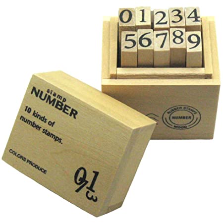 シャチハタ スタンプ 柄付ゴム印 数字セット 1号 印面9×6ミリ TEN-07