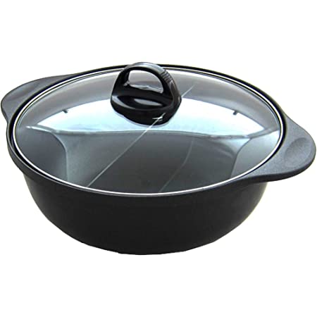 金色のよくばり 2食鍋 28cm 2種類の鍋を同時に調理可能 仕切り鍋 ステンレス製 IH対応 2654301m