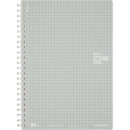 マルマン ノート リングノート 5mm 方眼罫 ベーシック A5 80枚 5冊セット N247ES