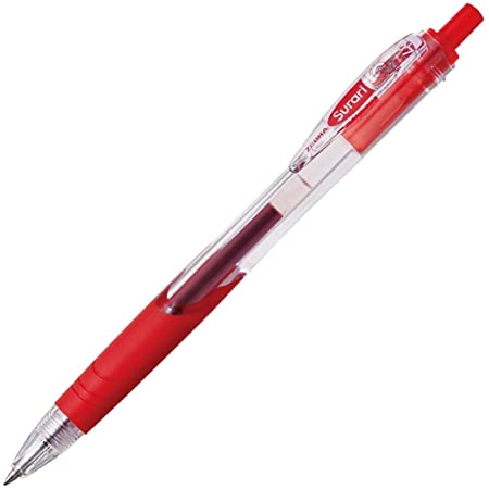 三菱鉛筆 油性ボールペン ベリー楽ノック 0.7 SN10007.15 赤 10本