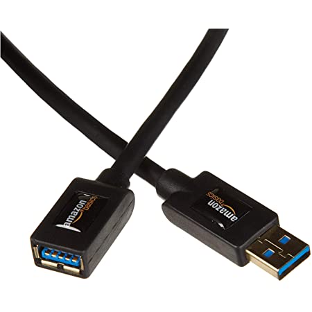 Amazonベーシック USB2.0延長ケーブル 2.0m (タイプAオス – タイプAメス)