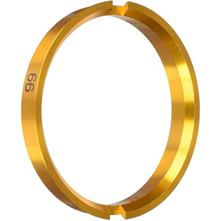 KYO-EI [ 協永産業 ] HUB CENTRIC RING 73mm/66mm 2個入り ツバ付 アルミ製/ゴールド U7366