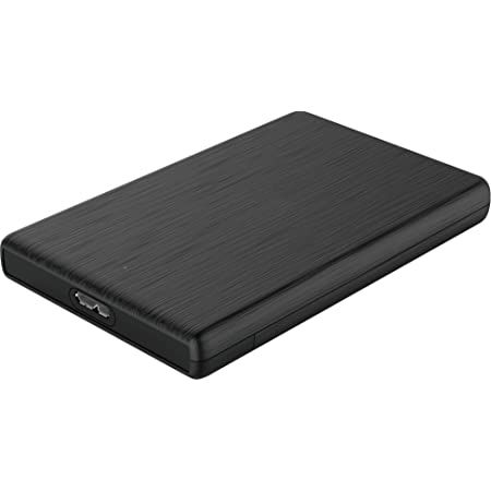 Sabrent 2.5″ SATAからUSB 3.0ツールフリー外付けHDDドライブ・エンクロージャー［SSD、サポートUASP SATA III］ブラック (EC-UASP) (SATAブラック)