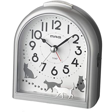 セイコー クロック 目覚まし時計 アナログ 集光樹脂文字板 PYXIS ピクシス 銀色 メタリック NR439S SEIKO