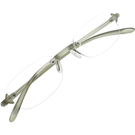 ライブラリーコンパクト 超軽量 TR90 フレーム ツーポイント シニアグラス 老眼鏡 男性 紳士用 +3.00 (専用ケース付) 4230-30