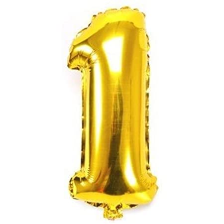 ちょうど良い大きさ 数字バルーン ゴールド 誕生日 ウェディング パーティーに (4)
