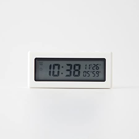 無印良品 デジタルタイマー時計 ホワイト/型番:DKC‐52 37494527