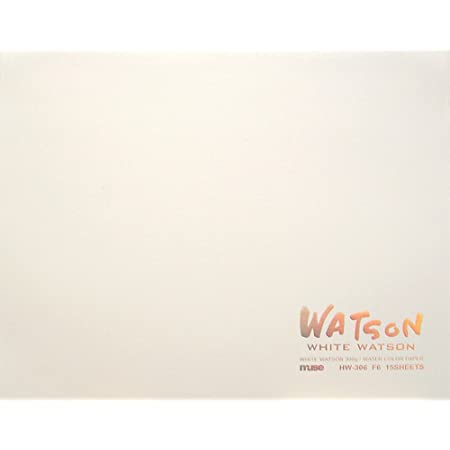 ミューズ 水彩紙 ホワイトワトソンブック F4 239g ホワイト 15枚入り HW-2404 F4