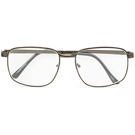デューク 老眼鏡 メンズ +4.0 度数 ジェントルコレクション メタルフレーム ソフトケース付き グレー DR-39+4.00