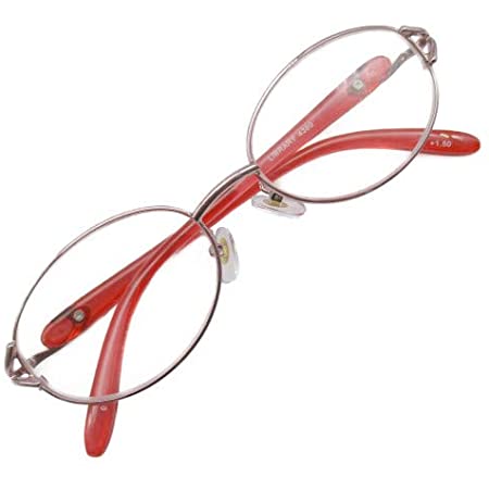 デューク 老眼鏡 +4.0 度数 メタルフレーム ソフトケース付き ピンクゴールド DR-92+4.00