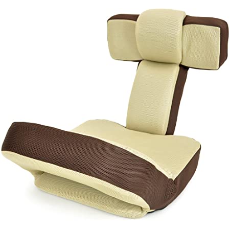 座椅子 ゲームチェア ゲーミングチェア ハイバック マルチリクライニング ゲーム座椅子 「ソリッド」 (ヘッドギア フットギア) 蒸れにくい メッシュ素材 ブラウン色