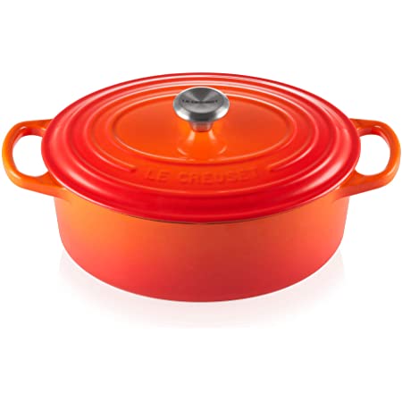 ル・クルーゼ(Le Creuset) 鋳物 ホーロー 鍋 シグニチャー ココット・オーバル 25 cm カリビアンブルー ガス IH オーブン 対応 【日本正規販売品】