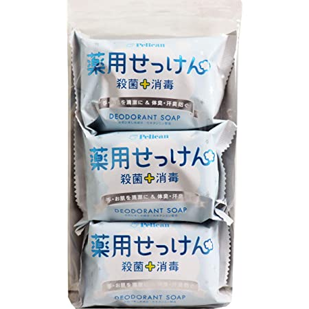 ペリカン石鹸 薬用石けん ８５ｇ×３個×４パック