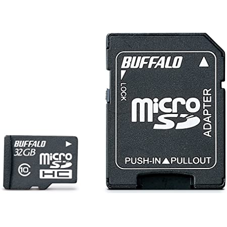 BUFFALO UHS-I Class1 microSDカード SD変換アダプター付 64GB RMSD-064GU1SA