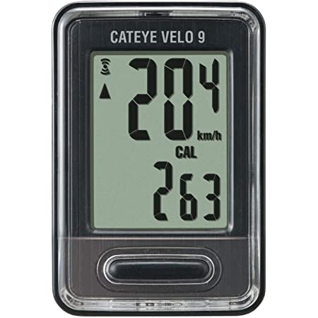 キャットアイ(CAT EYE) サイクルコンピュータ VELO WIRELESS+ CC-VT235W ブラック 160-4302 スピードメーター 自転車