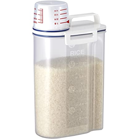 イノマタ化学 米びつ 袋ごと米びつ 計量カップ付き 5Kg