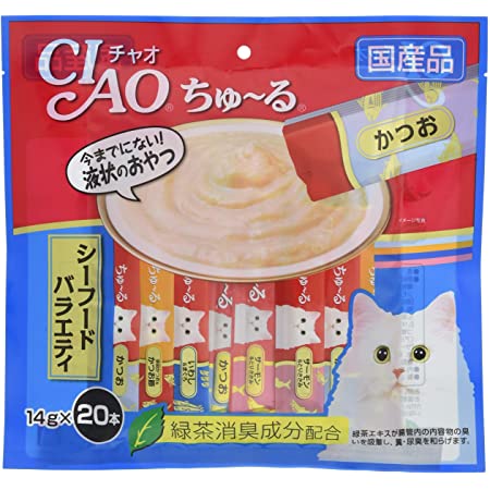 チャオ (CIAO) 猫用おやつ ちゅ~る まぐろバラエティ 14g×40本入