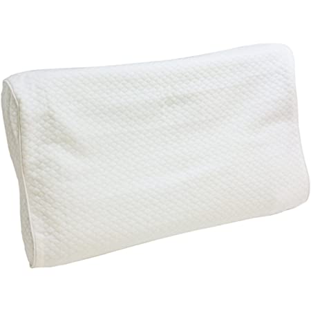 枕カバー 低反発枕用 空気の層を持たせた ふんわり 3層エアニット ホワイト 494135WH