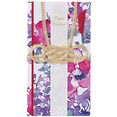 マルアイ 祝儀袋 結婚式 デザイン 洋風 花柄 花言葉 ルブーケ アネモネ 1枚 キ-BQ10R