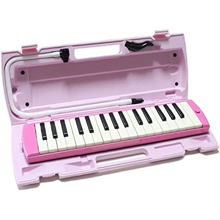 SUZUKI スズキ 鍵盤ハーモニカ メロディオン アルト 32鍵 ピンク FA-32P 軽量本体 通学に優しいセミハードケース
