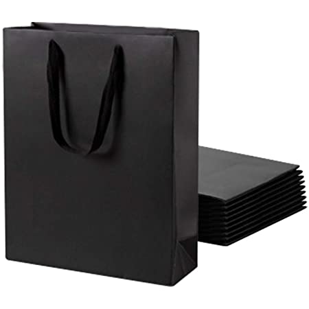 井上紙業 手提げ紙袋 無地 クラフト [1セット10枚] 高級 クラフトバッグ 紙袋 ペーパーバッグ 梱包 Kクラフト K-320 (320x110x240mm)