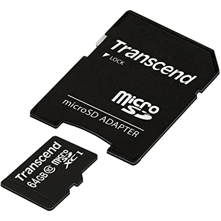 旧モデル Transcend microSDXCカード 64GB Class10 TS64GUSDXC10