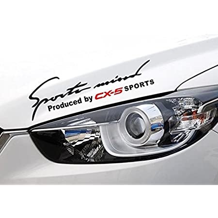 マツダ CX-5 スポーツ ＆ ハイマウントストップランプ ステッカー セット Mazda （ブラック/レッド) AM-832