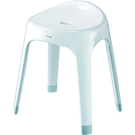 アスベル 風呂椅子 「Emeal」 高さ40cm Ag 抗菌 ホワイト A5644-29