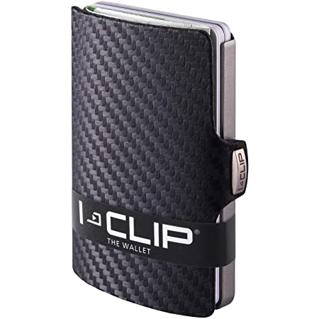 I-Clip アイクリップ 牛革クレジットカードケース カーボンパターン ブラック
