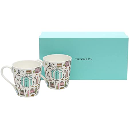 【名入れ対応可】ティファニー TIFFANY＆Co マグカップ ペアマグカップ プラチナ ブルー バンド マグカップ ボーンチャイナ (名入れなし)