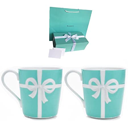 【名入れ対応可】ティファニー TIFFANY＆Co マグカップ ペアマグカップ プラチナ ブルー バンド マグカップ ボーンチャイナ (名入れなし)