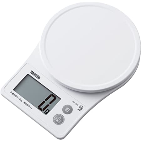 オーム電機 OHM 大画面 デジタルキッチンスケール 洗える計量皿 2kg計 ホワイト COK-S200-W