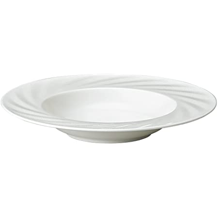 NARUMI(ナルミ) プレート 皿 センス ホワイト 24cm リム スープ 電子レンジ温め・食洗機対応 51800-5776
