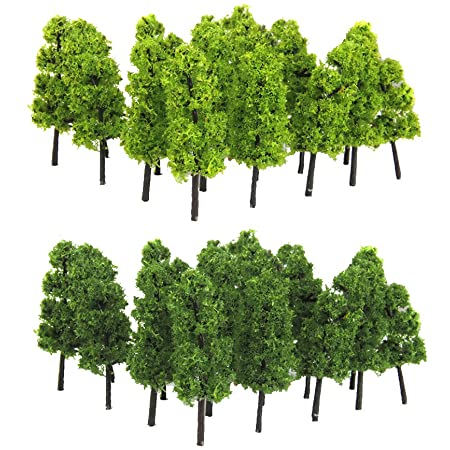 森林 選べる 色 数量 50本 100本 【DauStage】 Nゲージ ジオラマ 鉄道 建築 模型 用 樹木 風景 3㎝ 21 ミックス 90本