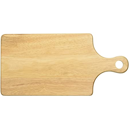 不二貿易 まな板 カッティングボード Mサイズ 長さ30.4cm ブラウン アカシア 木製 取っ手付き 30518