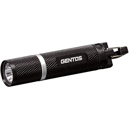GENTOS(ジェントス) LED 懐中電灯 キーライト 【明るさ15ルーメン/実用点灯12時間/防塵・防滴】 単4形電池1本使用 ミニライト ブラック GK-002B ANSI規格準拠