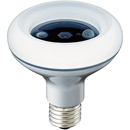 ルミナス LED電球 トイレ消臭 昼白色 人感センサー付 40W相当 LDDR-40NHS