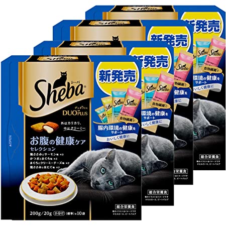 シーバ (Sheba) キャットフード デュオ 香りのまぐろ味セレクション 成猫用 240g(20g×12袋入)×2個 (まとめ買い)