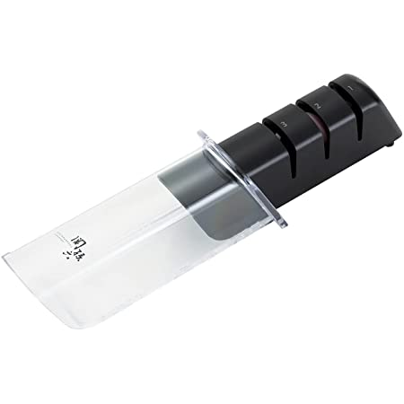 KitchenIQ Edge Grip 2 Stage Knife Sharpener 包丁研ぎ器 レッド