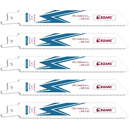 EZARC レシプロソー替刃 セーバーソーブレード 全長150mm 14山 重切削 鉄・ステンレス・非鉄金属用 替刃 R626PM+ (5本入)