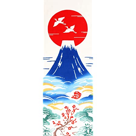 Airashika（あいらしか） 和雑貨 注染手ぬぐい『初日の出』 正月 富士山 33×90cm