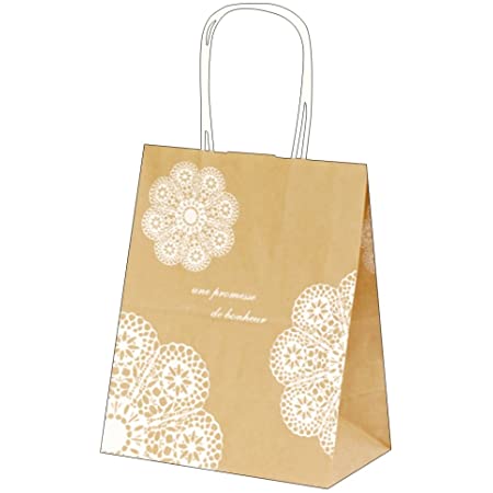 かわいい うさぎ 手さげ 紙袋 ギフト プレゼント 用 選べる カラー と サイズ 10枚セット(02 ホワイトＭ)
