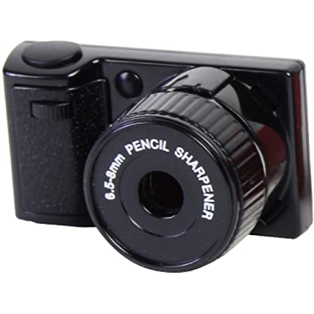 マグネット 鉛筆削り カメラシャープナー ブラック 5.4×3.1×3.3cm 2018